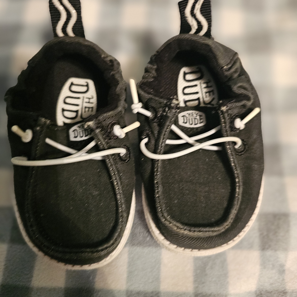Hey Dude Black Kids Shoes